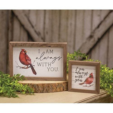 Always With You Cardinal Framed Print 8x5 - The Fox Decor